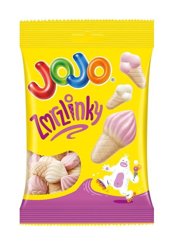 Jojo Ice cream foam jelly candies with fruit flavors