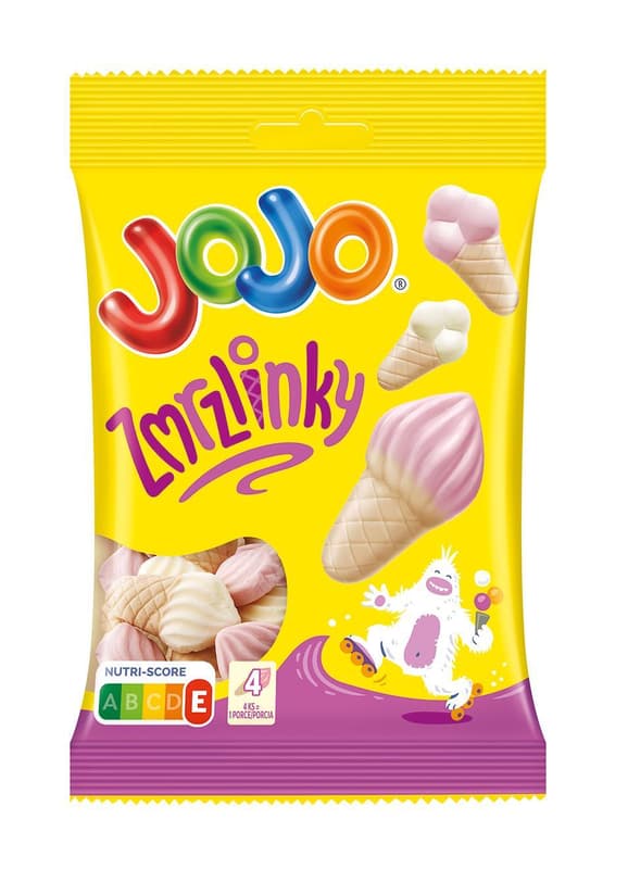 Jojo Ice cream foam jelly candies with fruit flavors