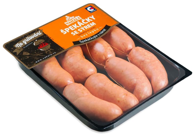 Váhala Sausages with cheese