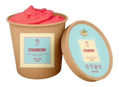 Low carb ice cream strawberry