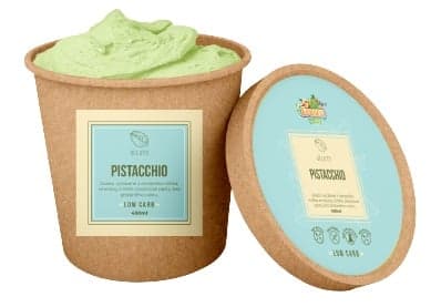 Low carb ice cream pistacchio