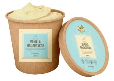 Low carb ice cream vanilla Madagascar