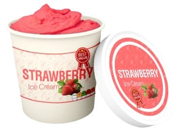 Zmrzlina jahodový sorbet