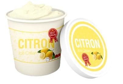 Zmrzlina citronový sorbet