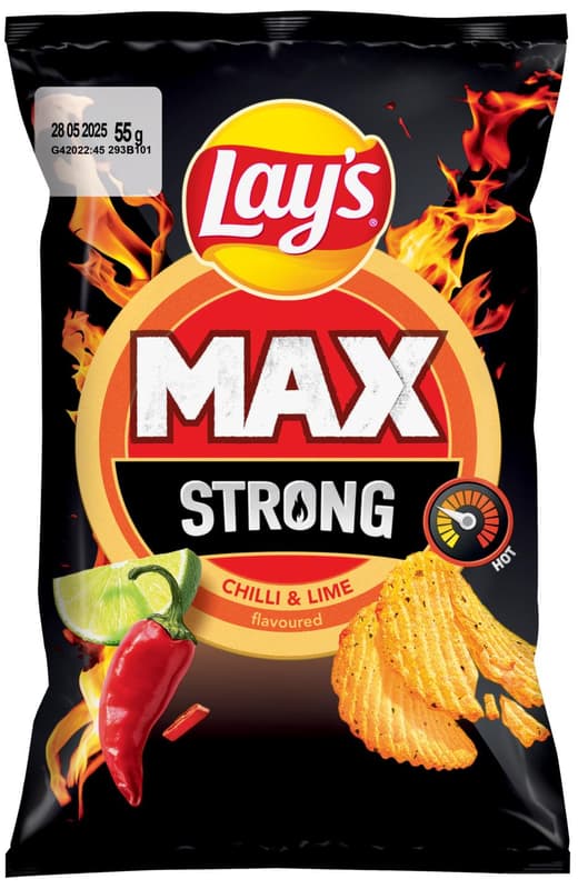 Lay's Max Strong s příchutí chilli a limetky