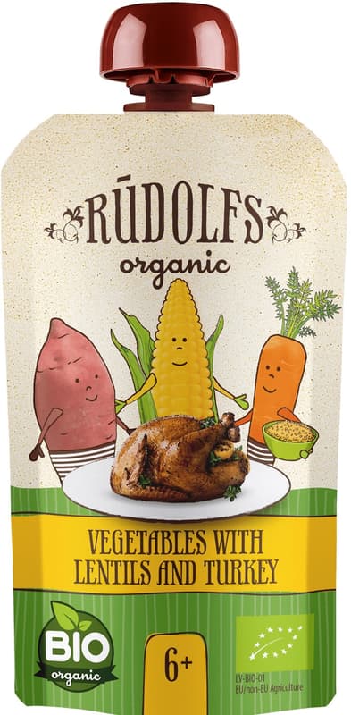 Rudolfs BIO vegetables with lentils and turkey