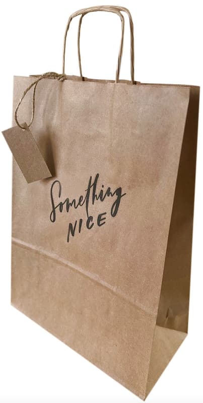 Be Nice Přírodní dárková taštička Something Nice, 22×28 cm