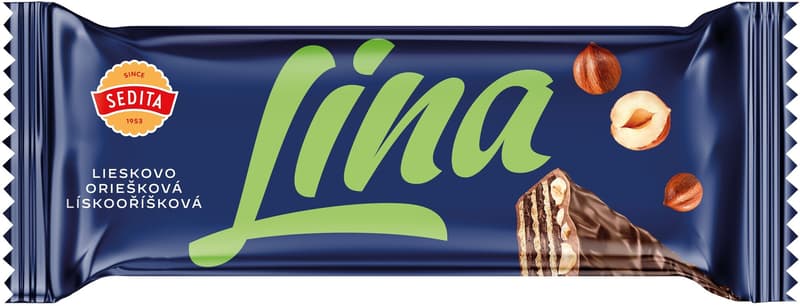 Sedita Lina Haselnusswaffel mit Kakaoüberzug