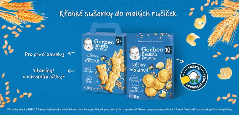 Gerber Snacks dětské sušenky