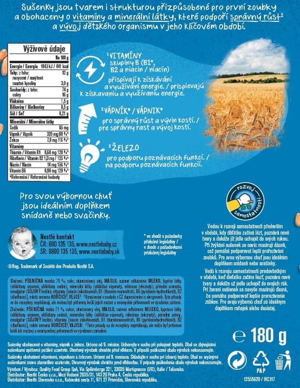 Gerber Snacks máslové sušenky