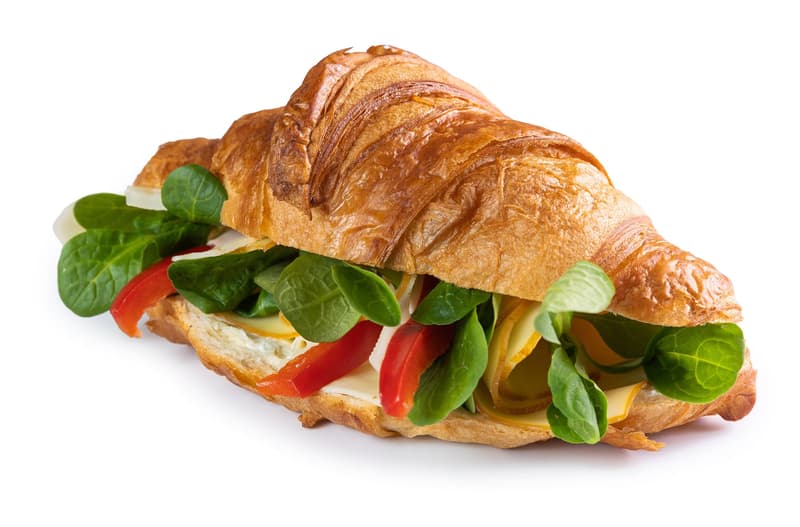 Pappudia Máslový croissant se sýry a zeleninou