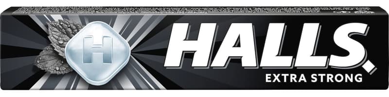 Halls EXTRA STRONG drops menthol and eucalyptus