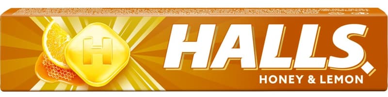 Halls drops honey and lemon flavour