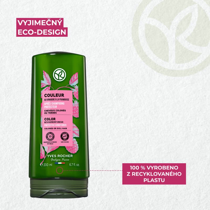 Yves Rocher Color Kondicionér na barvené vlasy s malinovým octem