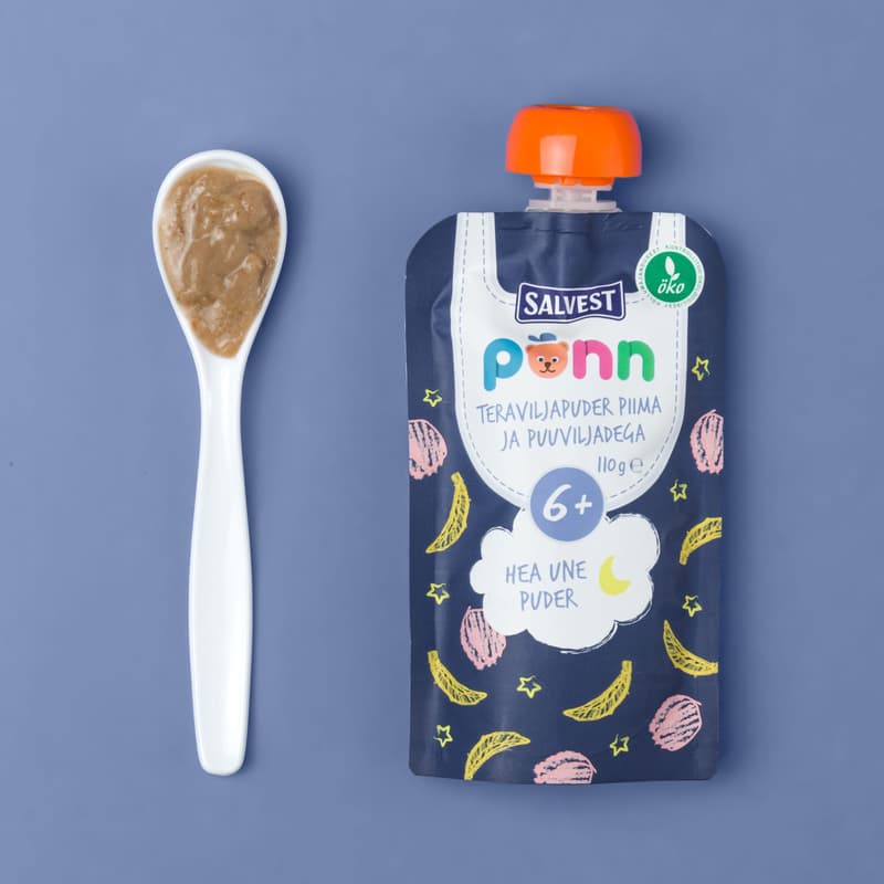 Salvest Põnn BIO Cereal porridge with milk and fruits 110g