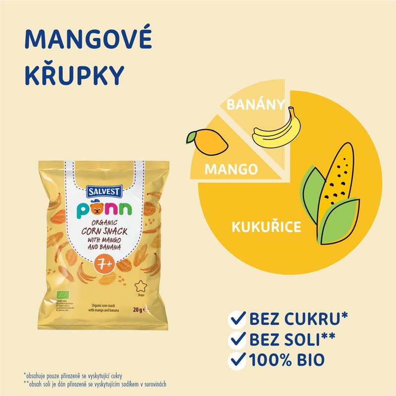 Salvest Põnn BIO Mangové křupky