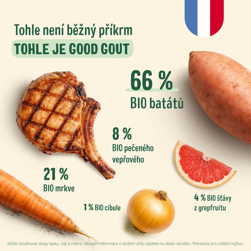 Good Gout BIO Batáty s vepřovým masem