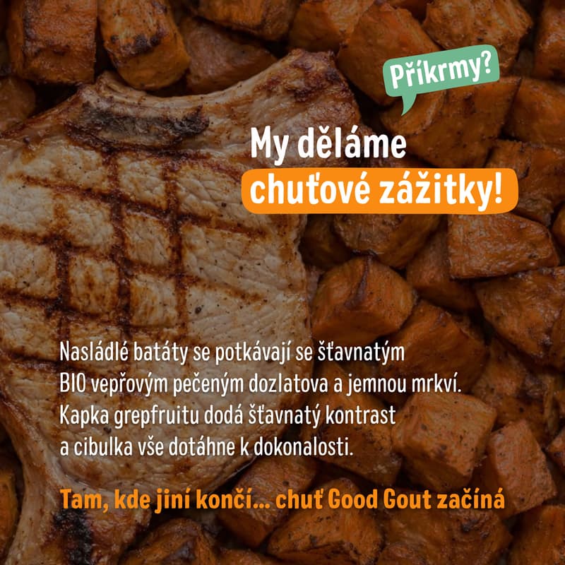 Good Gout BIO Batáty s vepřovým masem