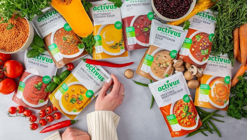 Activus BIO Spicy curry soup with coconut milk and shiitake mushrooms