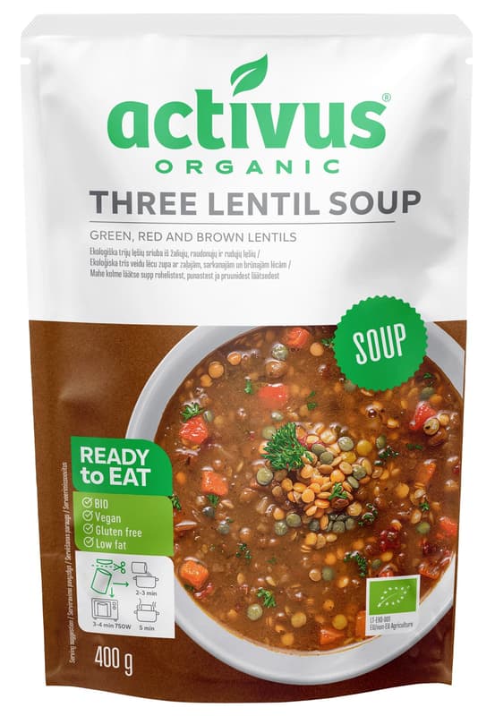 Activus BIO Polévka ze tří druhů čočky