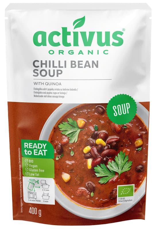 Activus BIO Vegan chilli bean soup