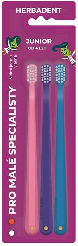 Herbadent Junior toothbrush Tripplepack
