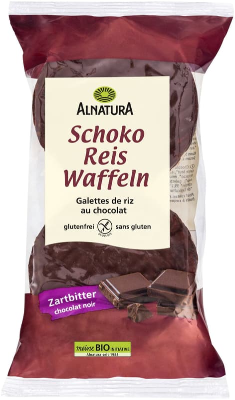 Alnatura Rice waffles dark chocolate