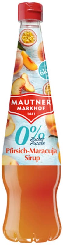 Mautner Markhof Sirup 0 % cukru broskev a maracuja