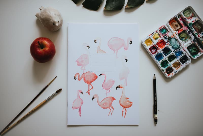 Be Nice ecological school notebook lined A5, 524, flamingos
