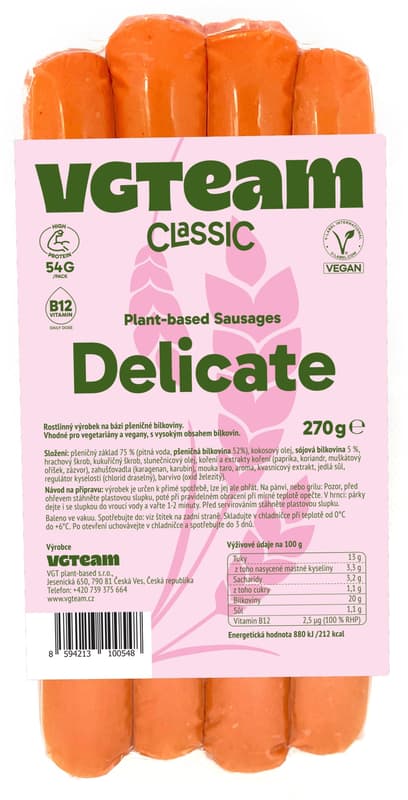 Gonsky Plant-based sausages Deliсatе