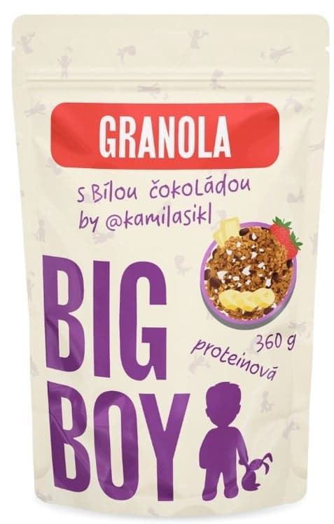Big Boy Proteinová granola s bílou čokoládou a ovocem