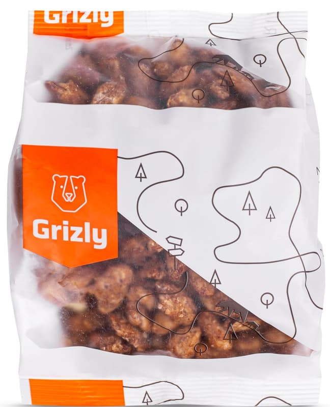 Grizly Salted caramel almonds with honey 