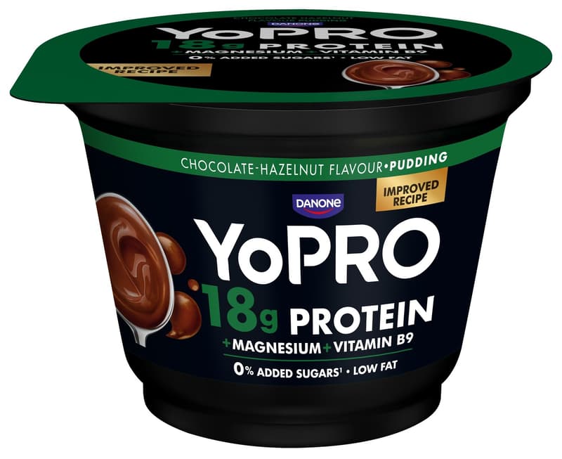 Danone YoPRO Protein pudding with chocolate-hazelnut flavor