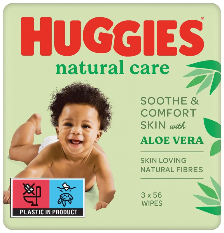 Huggies Natural aloe vera triplo, 56x3 g