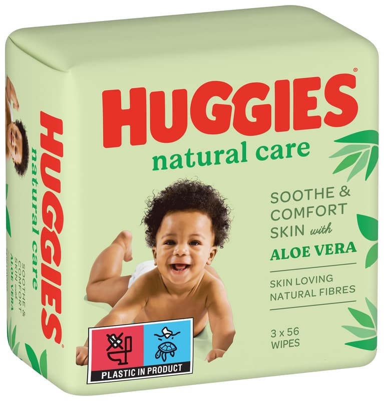 Huggies Natural aloe vera triplo, 56x3 g