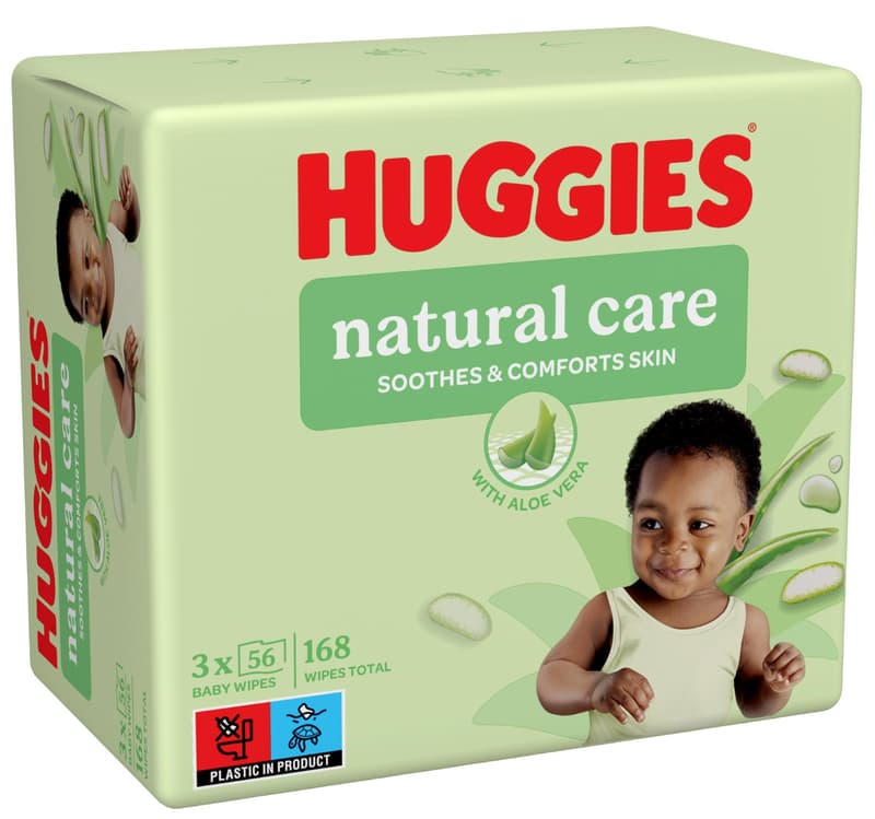 Huggies Natural aloe vera triplo, 56x3 g