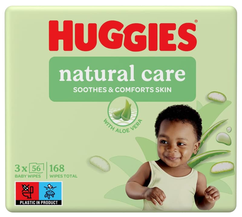 Huggies Natural aloe vera triplo, 56x3 g