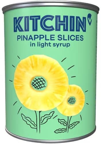Kitchin Ananasové plátky v mírně sladkém nálevu