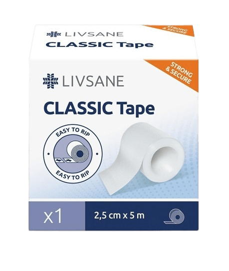 LIVSANE Fixační náplast Classic 2.5cmx5m