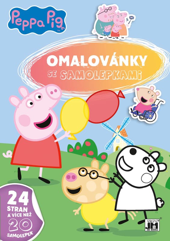 Disney Coloring pages A4 with stickers Peppa Pig 