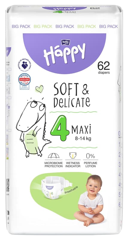 Bella Baby Happy Disposable baby diapers maxi 8-14 kg (size 4)