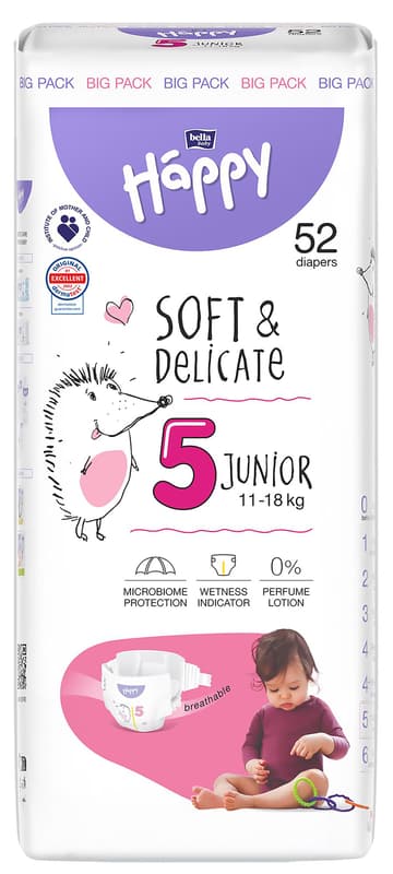 Bella Baby Happy Disposable baby diapers maxi 15kg+ (size 5)