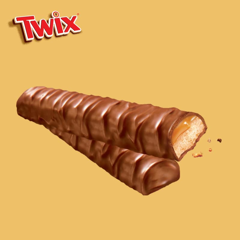 Twix Sušenka s karamelem máčená v mléčné čokoládě 5x50 g