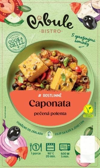 Cibule Bistro #vegetable Caponata, baked polenta