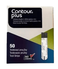 PROUŽKY DIAGNOSTICKÉ CONTOUR PLUS(PRO ZP KÓD 0169666;0142409) INZULÍNOVÝ REŽIM,50KS