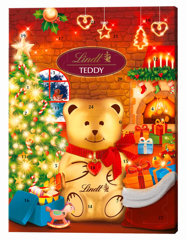 Lindt Adventní kalendář medvídek a stromeček