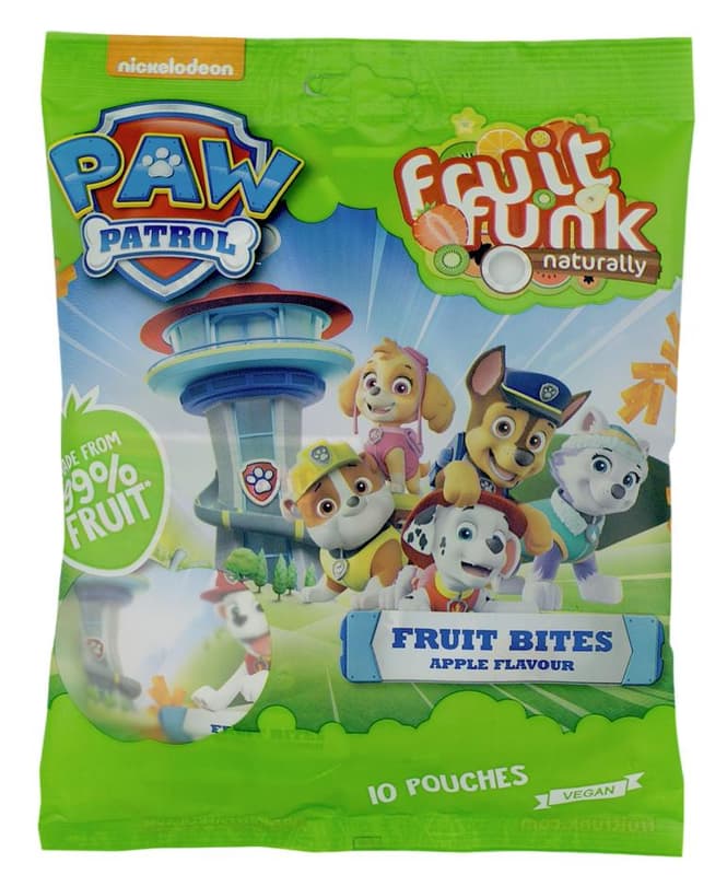 Fruitfunk Apple pieces with rice crispies Paw patrol, multibag 10x10 g