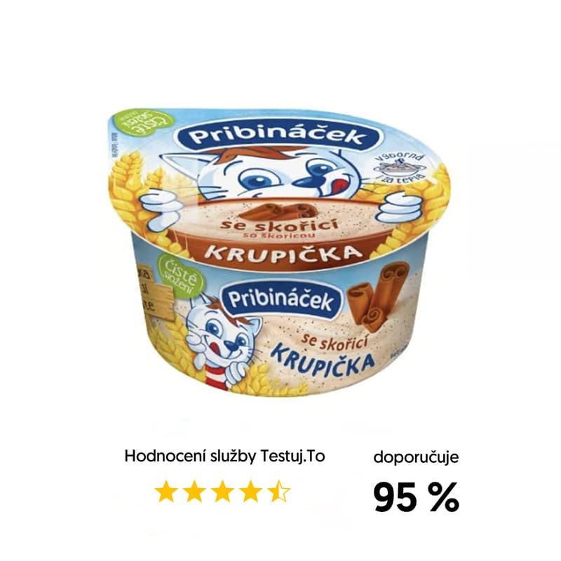 Pribináček Krupička se skořicí