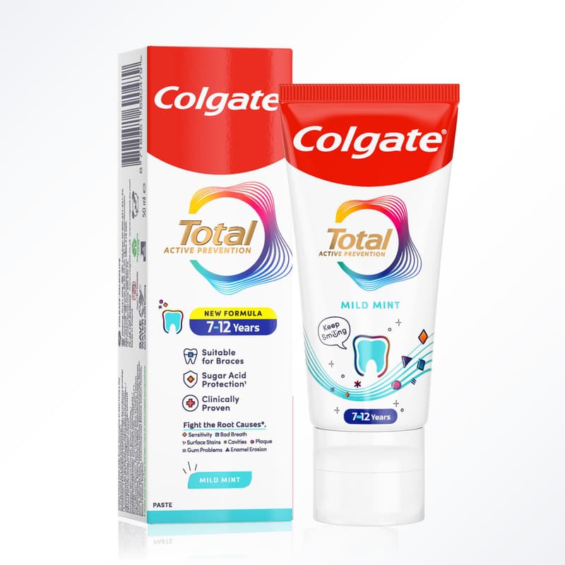 Colgate Total Junior toothpaste for kids 7–12 years