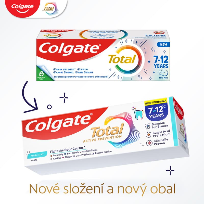 Colgate Total Junior toothpaste for kids 7–12 years